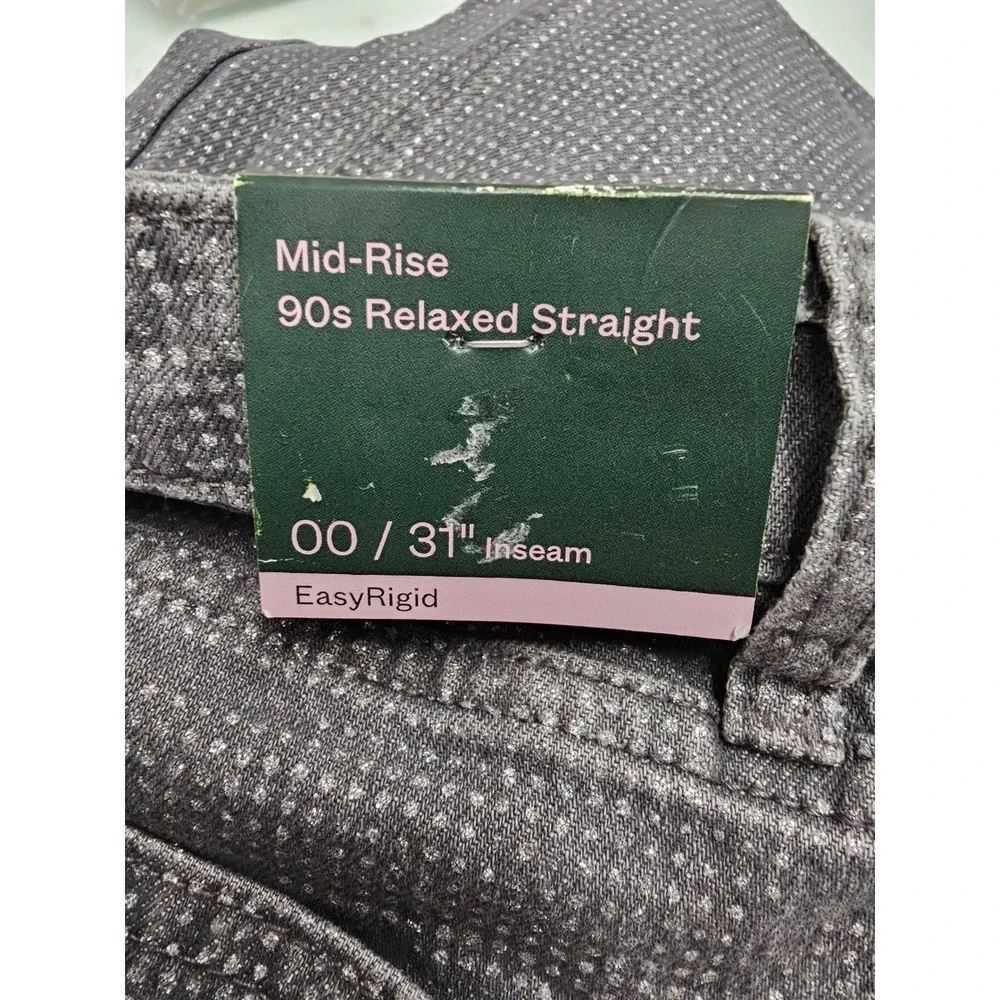 Wild Fable Womens 90s Relaxed Straight Jeans Grey Cotton Blend Casual Size 00/31